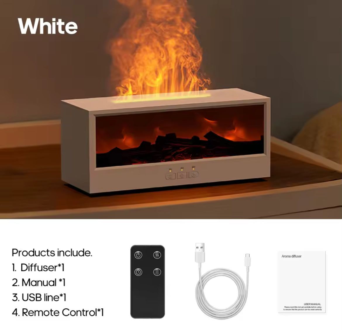 Fireplace Aroma Diffuser & Light